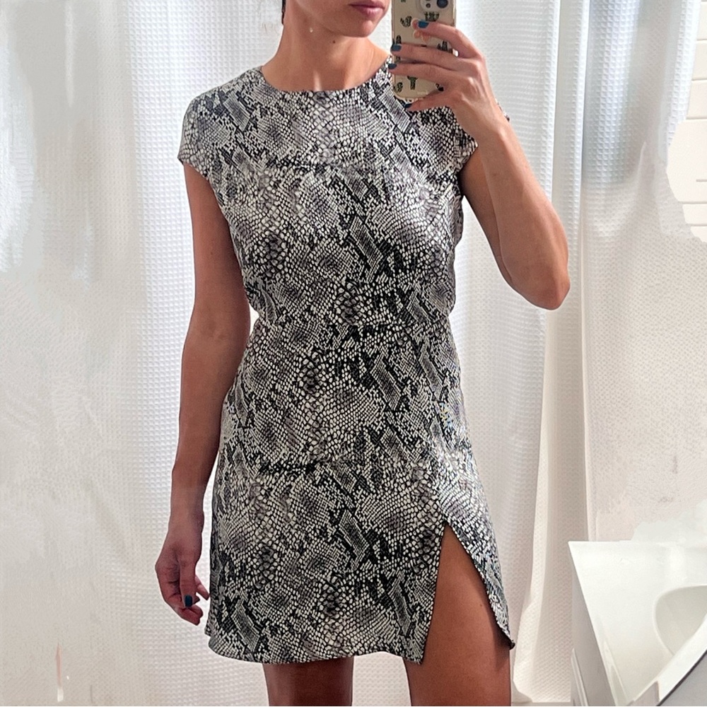 Babaton ARITZIA‎ Hamptons Mini Dress Snake Print